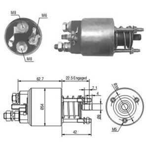 Magnetswitch, startmotor, fiat palio, panda skåp/halvkombi, seicento / 600 skåp/halvkombi, strada pick-up, 46465475*, 46465475,