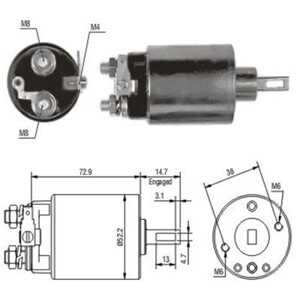 Magnetswitch, startmotor, isuzu campo, trooper terrängbil öppen i, nissan patrol gr iv, 23343V0700, 23343-W1700, 5-81151-054-0