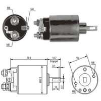 Magnetswitch, startmotor