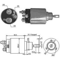 Magnetswitch, startmotor