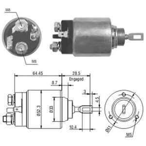 Magnetswitch, startmotor, renault laguna i, megane i, megane cabriolet i, megane classic i, megane coach i, megane scenic, spor