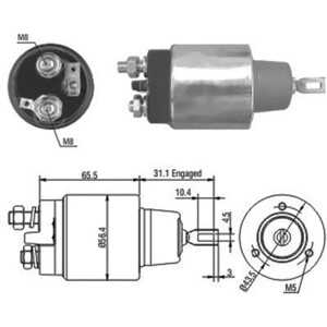 Magnetswitch, startmotor, land rover defender station wagon, discovery i, discovery ii, range rover i, range rover ii, ERR 6087