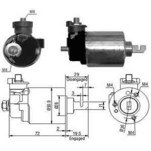 Magnetswitch, startmotor, honda civic coupé vi, civic fastback vi, civic hatchback vi, civic sedan vi, 31200-P2C-901*, 31200-P2