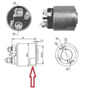 Magnetswitch, startmotor, dacia logan, logan mcv, renault clio ii, kangoo, kangoo express, megane classic i, thalia i, 00 00 43