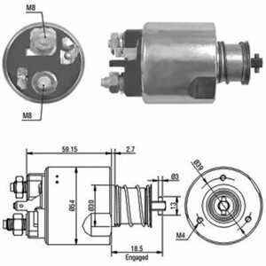 Magnetswitch, startmotor, volvo s40 i, v40 kombi, 3061819*, 3062065*, 30620657*, 7711134793*, 82 00 064 465*, 8251643, 8602274