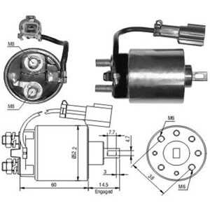 Magnetswitch, startmotor, nissan terrano i, 2334316E01, 23343-16E02, 23343-16E03, 23343-31U00, B3343-31U00