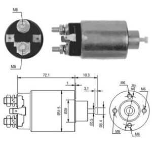 Magnetswitch, startmotor, hyundai,mitsubishi, M1T70781*, M1T70881*, M1T71781*, M1T72681*, M1T74181, M1T74381*, M1T75181*, M1T75