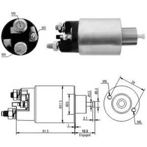 Magnetswitch, startmotor, citroën,peugeot, 5802CR, 5802M9, 5802Q7, 5802Q9, 96262614*, 9626261480*, M0T45071ZT*, M2T13081*, MOT4