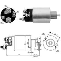 Magnetswitch, startmotor