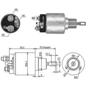 Magnetswitch, startmotor, citroën,fiat,lancia,peugeot, 5802 V7*, 9615519880*, 96251686*