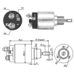 Magnetswitch, startmotor, mercedes-benz s-klass [w140], s-klass coupé [c140], sl [r129], 000 152 94 10, 001 152 21 10, 004 151 