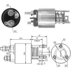 Magnetswitch, startmotor, fiat,lancia, 9945630, 9948874