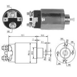 Magnetswitch, startmotor, nissan, 23343-30R11, 2334330R13, M1T72281*, M1T72985*, MI371X69171