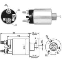 Magnetswitch, startmotor