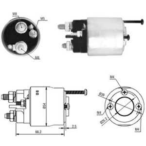 Magnetswitch, startmotor, renault laguna i, laguna ii, laguna grandtour i, laguna grandtour ii, master buss ii, master skåp ii,