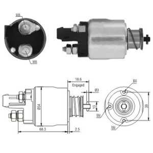 Magnetswitch, startmotor, audi,seat,skoda,vw, 02TA11023Q*