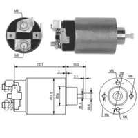 Magnetswitch, startmotor