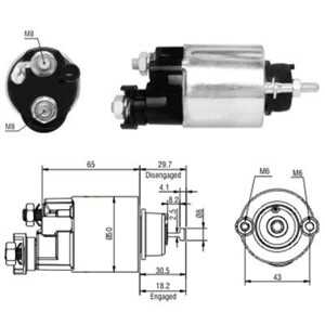 Magnetswitch, startmotor, honda civic coupé vii, civic hatchback vii, civic sedan vii, 31200-PLR-A01*, 31200-PLR-A02*, DJDE4*, 