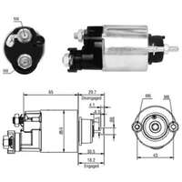 Magnetswitch, startmotor