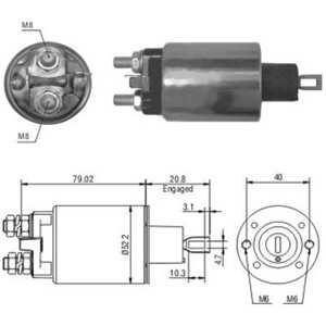 Magnetswitch, startmotor, land rover 110/127, discovery i, ERR5009*, NAD500210*, PRC5109N*