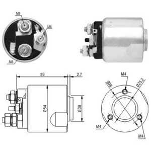 Magnetswitch, startmotor, mercedes-benz a-klass [w168, w169], b-klass sports tourer [w245], 0 041 518 501*, 0 051 511 101*, 0 0