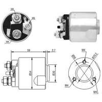 Magnetswitch, startmotor