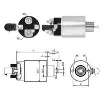 Magnetswitch, startmotor