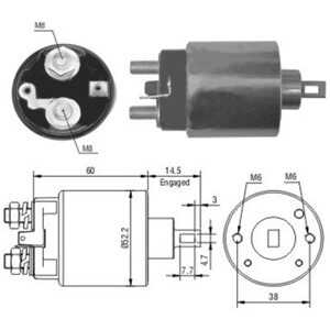 Magnetswitch, startmotor, vw passat b3/b4, passat b3/b4 variant, 02A911023B*, 02A911023BX*, 02A911023BX, 02A911023GX, 547911023