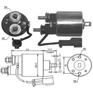 Magnetswitch, startmotor, nissan maxima iii, maxima / maxima qx iv, 2334316E01, 23343-31U00, 23343-85E00