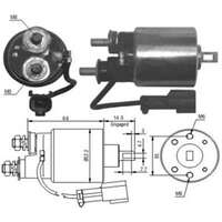 Magnetswitch, startmotor