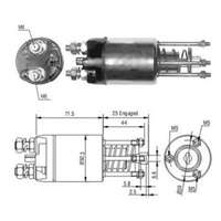 Magnetswitch, startmotor