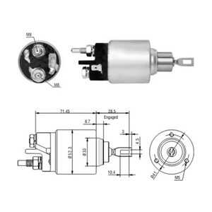 Magnetswitch, startmotor, renault laguna ii, laguna grandtour ii, megane cabriolet i, megane coach i, scénic minibus,  minivan i