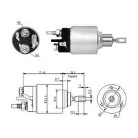 Magnetswitch, startmotor