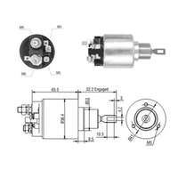 Magnetswitch, startmotor