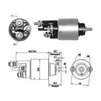 Magnetswitch, startmotor