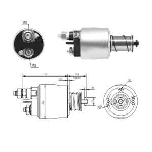 Magnetswitch, startmotor, abarth,alfa romeo,fiat,ford,lancia, 1542468, 1567033, 1726802, 46813064, 46813068*, 46816973, 5177232