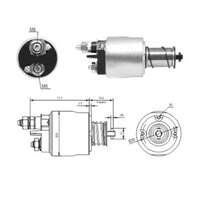 Magnetswitch, startmotor