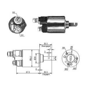 Magnetswitch, startmotor, honda, 31210P01005, 31210P13904, 31210P30005, 31210PT0904