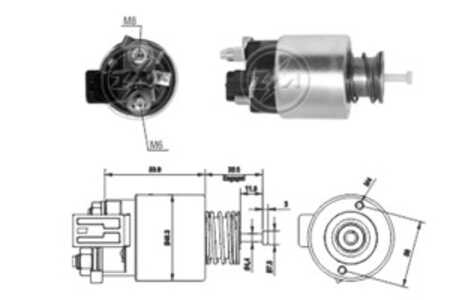 Magnetswitch, startmotor, hyundai sonata v, kia carens minibus,  minivan iii, magentis ii