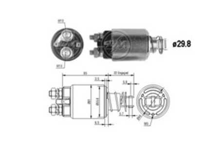 Magnetswitch, startmotor, iveco,renault,renault trucks, 79036683, 7980335, 9936770, 9957705, 9986144