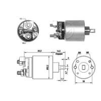 Magnetswitch, startmotor