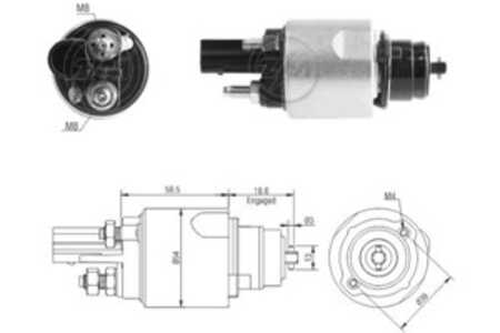 Magnetswitch, startmotor, mercedes-benz,vw, 2H0 911 023 F, 2H0 911 023, 906 906 00 26