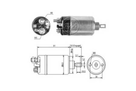 Magnetswitch, startmotor, opel,saab, 83 22 315