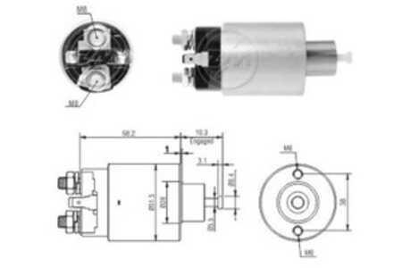 Magnetswitch, startmotor, mitsubishi grandis, lancer vii, lancer kombi vii, outlander i, 1810A001, M000T20672, M0T20672, M371XE