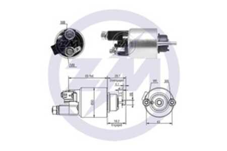 Magnetswitch, startmotor, toyota, 28150-16160