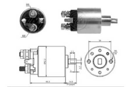 Magnetswitch, startmotor, isuzu d-max i, d-max flak/chassi i, opel campo