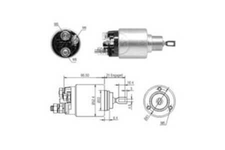 Magnetswitch, startmotor, mercedes-benz, 0 061 515 90 1*, 51865316*, 51865316, 6 361 510 30 1*, A 0 061 515 60 1*, A 0 061 515 