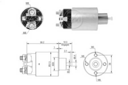 Magnetswitch, startmotor, mitsubishi asx, lancer viii, lancer sportback viii, 1810A008, M000T31671, M000T31671ZC, M0T31671, M0T