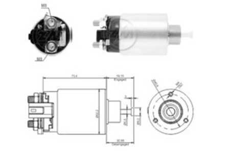 Magnetswitch, startmotor, hyundai grandeur, sonata v