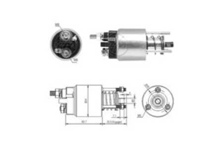 Magnetswitch, startmotor, fiat cinquecento, idea, palio, panda, panda skåp/halvkombi, punto, stilo, ford ka, lancia ypsilon